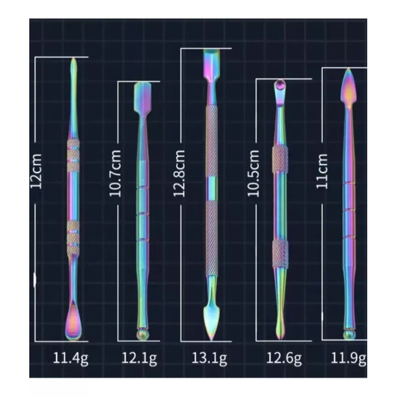 productos comerciales mx Empujador De Cutícula 5 Pcs Doble Cabezal