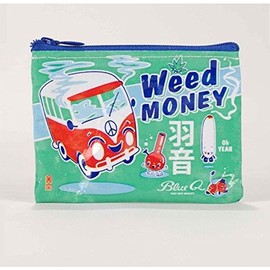 Blue Q Weed Money Coin Purse