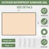 KEESIN Sun Shade Sail, 2 x 3 m, Waterproof Awning,