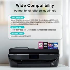 Eco Victor Remanufactured Ink Cartridge Replacement for HP 61XL Black and Color Combo Pack for HP61 HP61XL for 5530 3510 4500 4635 4630 4610 4502 4501 3050 2620 2542 2540 2514 1000 1010 1510 Printer