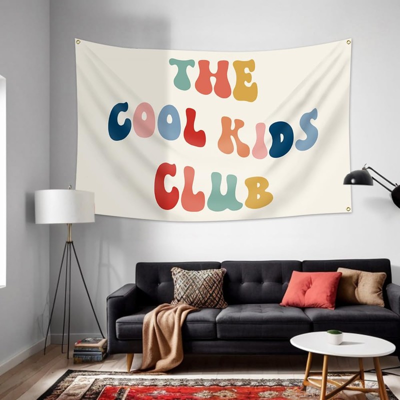 Fewern The Cool Kids Club Banner Boho Playroom Decor 36