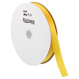 PATIKIL 0.79 Inch Wide 100 Yards Satin Ribbon, Solid Crafts Roll for Party Home DIY Wrapping Decoration Yellow