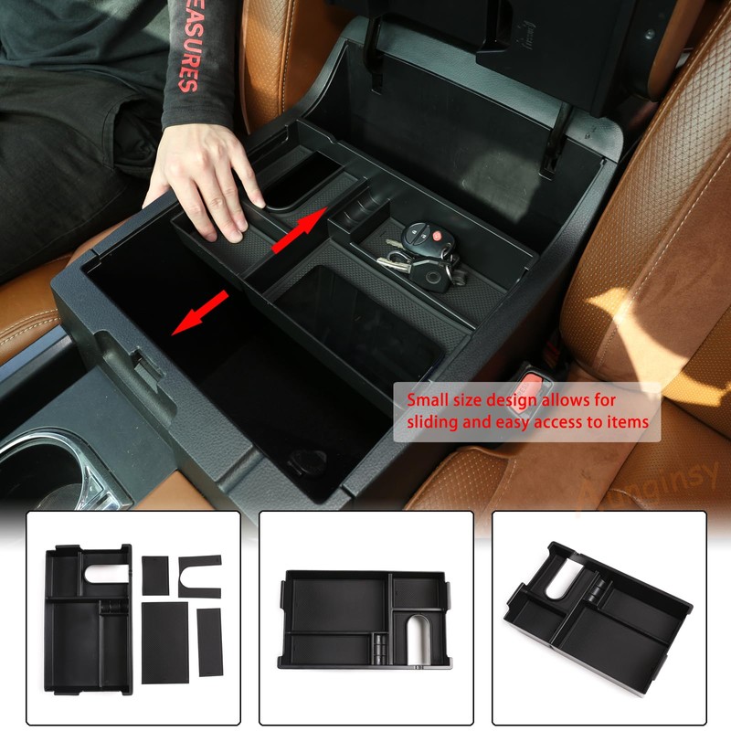 Car Armrest Box Storage Box Compatible with Toyota Tundra 2007-2021/Sequoia