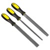 KALIM 3Pcs File Set, Flat/Half-Round/Round Rasp Kit, 8'' Hand File
