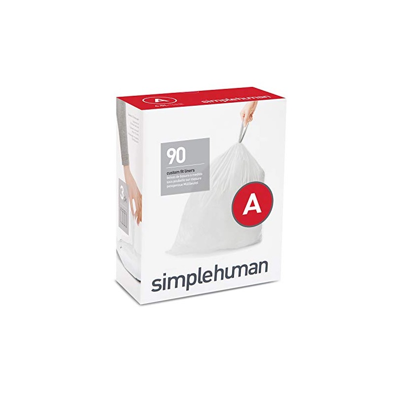 simplehuman 9000 Count White 4.5L Cylindrical Trash Bags