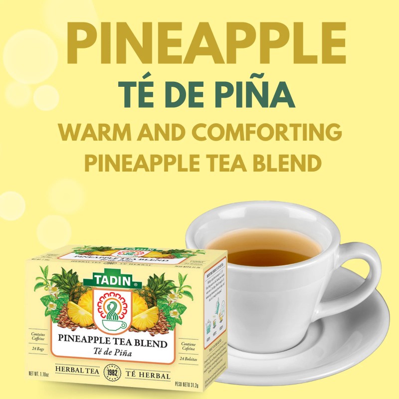 Tadin Pineapple Herbal Tea, 24 Tea Bags 1.10 fl oz,