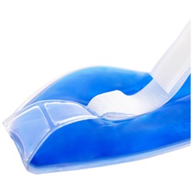 Original kawako Gel Eye Mask / Migraine Mask with Long-Lasting Cooling / Heat, Colour: Blue