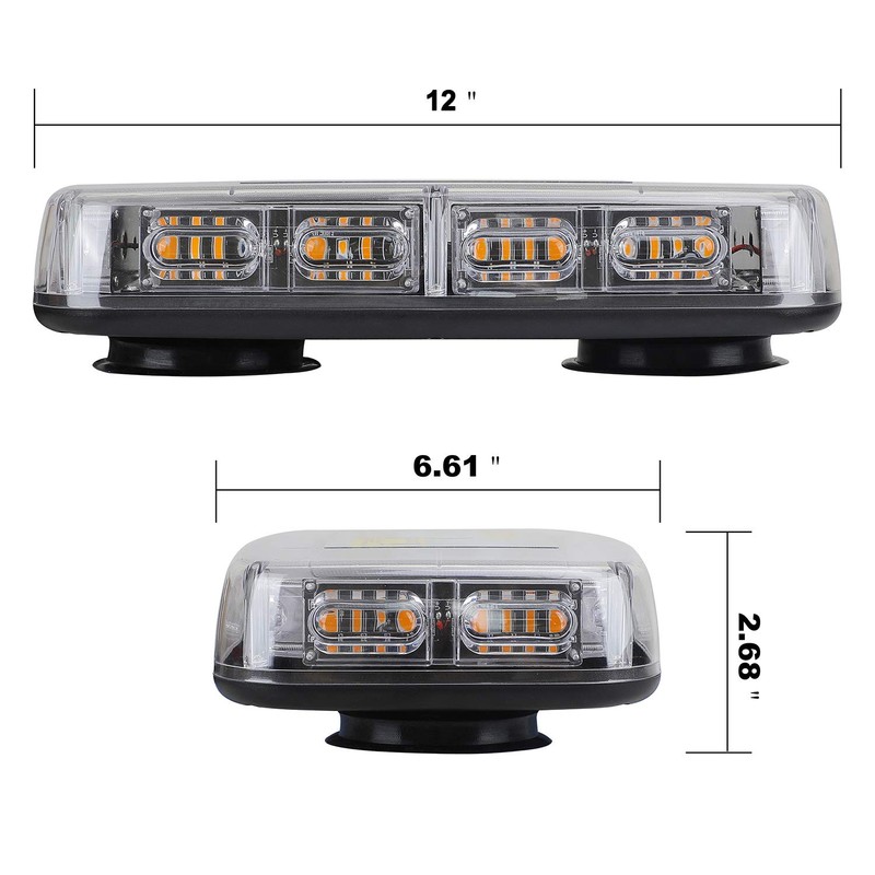ASPL [Upgraded 5] 48LED Roof Top Strobe Lights, High Visibility