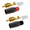 4 Foot RCA Cable Pair - Gotham GAC-4/1 (Black) Star-Quad