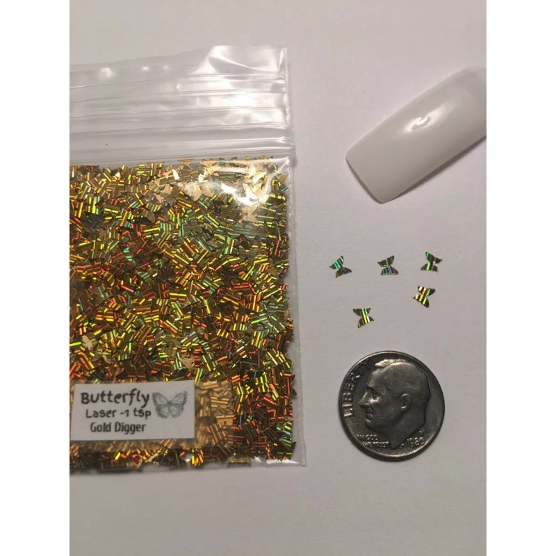 the glitters world V-Day Solvent Resistant LOVE BUTTERFLY shape-Laser-Gl -