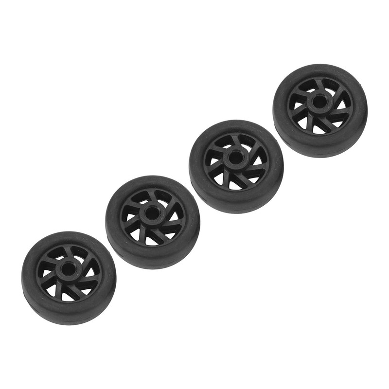 4pcs Suitcase Wheels Replacement Durable Silent PVC Swivel Luggage Caster