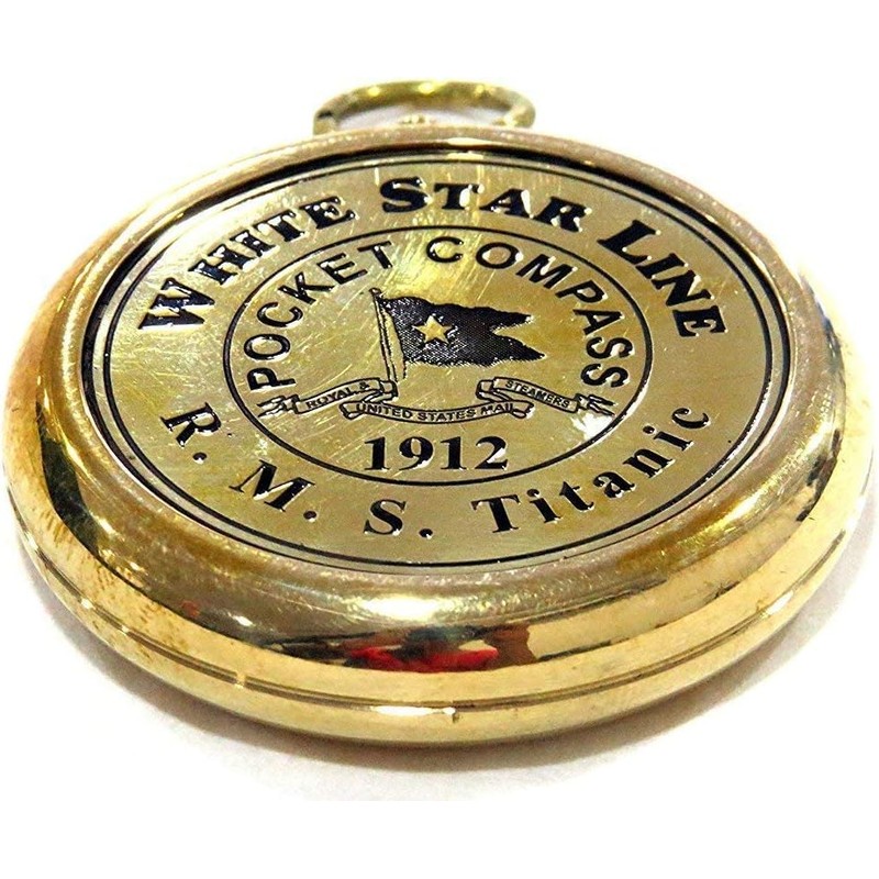 Smizzy Brass Compass White Star line RMS Titanic 1912 Brass