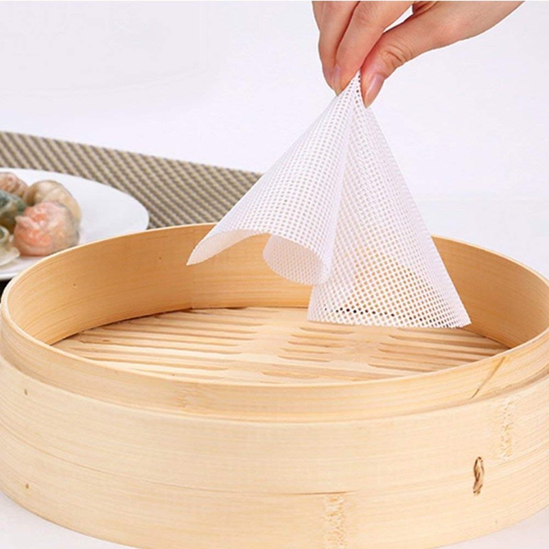 Inchant 5 pcs Non Stick Silicone Steamer Liners Mesh Mat