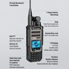 Quansheng TK11(8) Dual Band Handheld Radio, Wideband Receiving Walkie Talkie