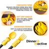 Dinneractive Utensil Set for Kids – Yellow Firefighter Themed Fork