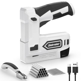 Bielmeier 4V 2-in-1 Nail Gun, 1600Pcs Nails and Staples