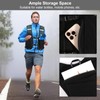 Adjustable Running Vest Men and Women, Reflective Hydration Backpack With