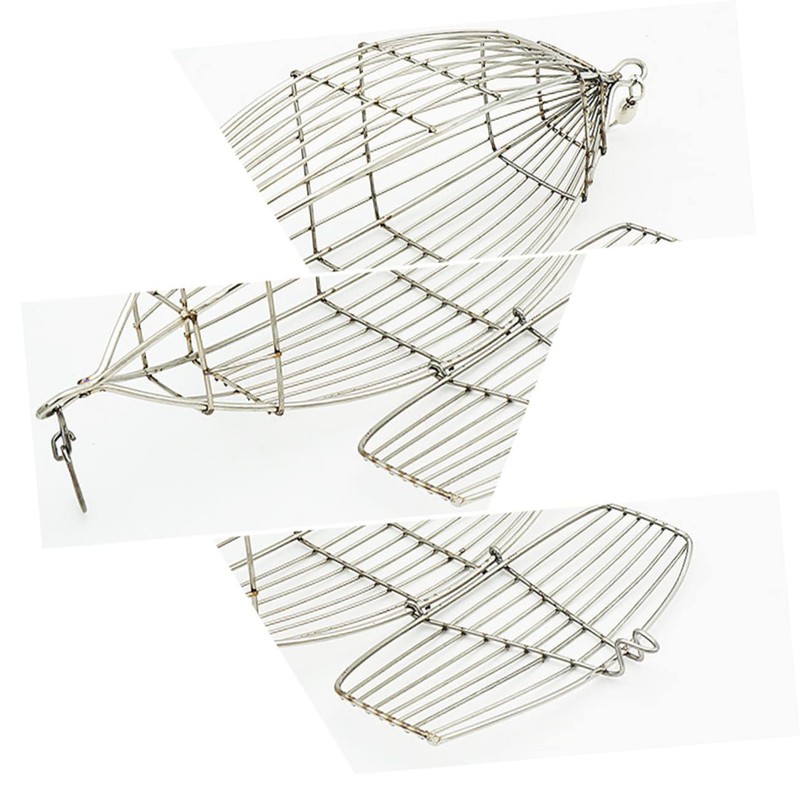 Totority Stainless Steel Olive Shape Fishing Bait Cage Durable Lure