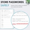 Elegant Password Book with Alphabetical Tabs - Hardcover Password Book