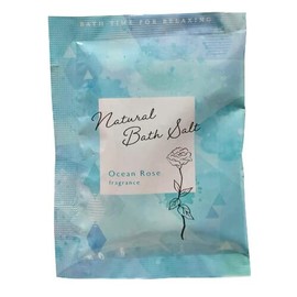 Bath Salt, Pouch, Commercial Use, Natural Bath Salt, 0.5 oz (15 g), Ocean Rose Fragrance, Natural Bath Solt, Set of 10