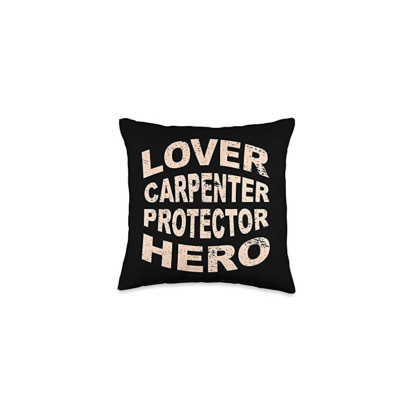 Lover Carpenter Protector Hero Couples Profession Throw Pillow