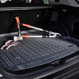 REZAW-PLAST Custom Fit Floor Liners Compatible with 2004-2009 Lexus RX Floor Mats & Cargo Liner Tailored All Season Custom Fit Floor Mats Full Set Waterproof SUV Accessories Gray (Cargo mat)