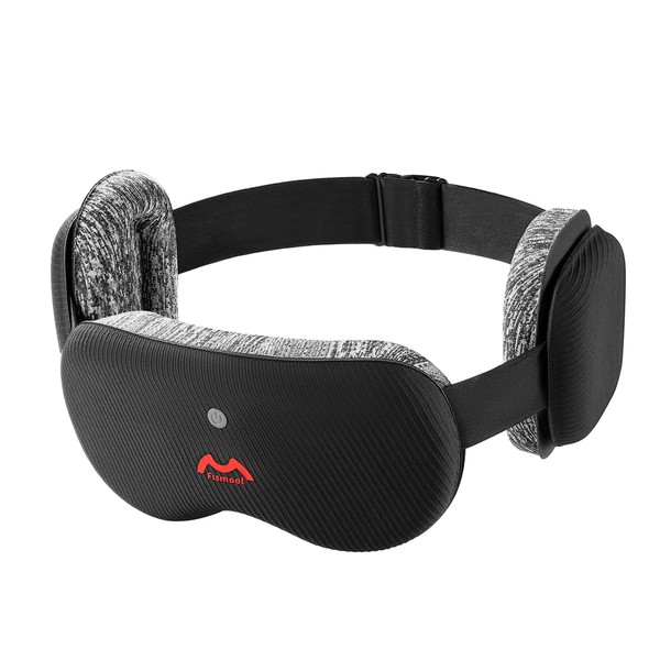 3D Contoured Sleep Mask with Bluetooth Headphones, White Noise Creates
