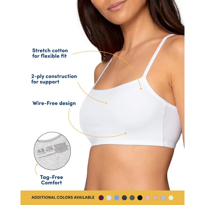 Fruit of the Loom Brasier para Mujer, Negro, 34
