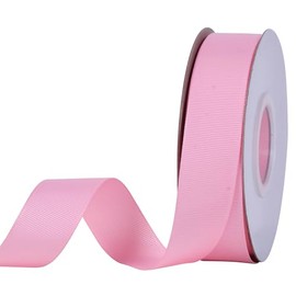 YAMA Pink Grosgrain Ribbon, 1 Inch 25 Yards, Great for Crafts Bows Flower Bouquet Wedding Home Decor Gift Wrapping