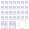 Heran 30PCS Floss Drops Acrylic Embroidery Floss Bobbins, Clear Thread