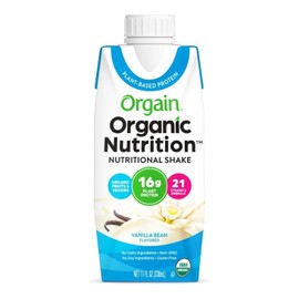 Organic Nutrition Vegan Orgain Organic Nutrition Vegan Vanilla Nutritional Shake, 11-ounce carton