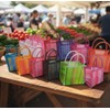 5 Bolsas mexicanas para el supermercado 30 x 30 cm.Para