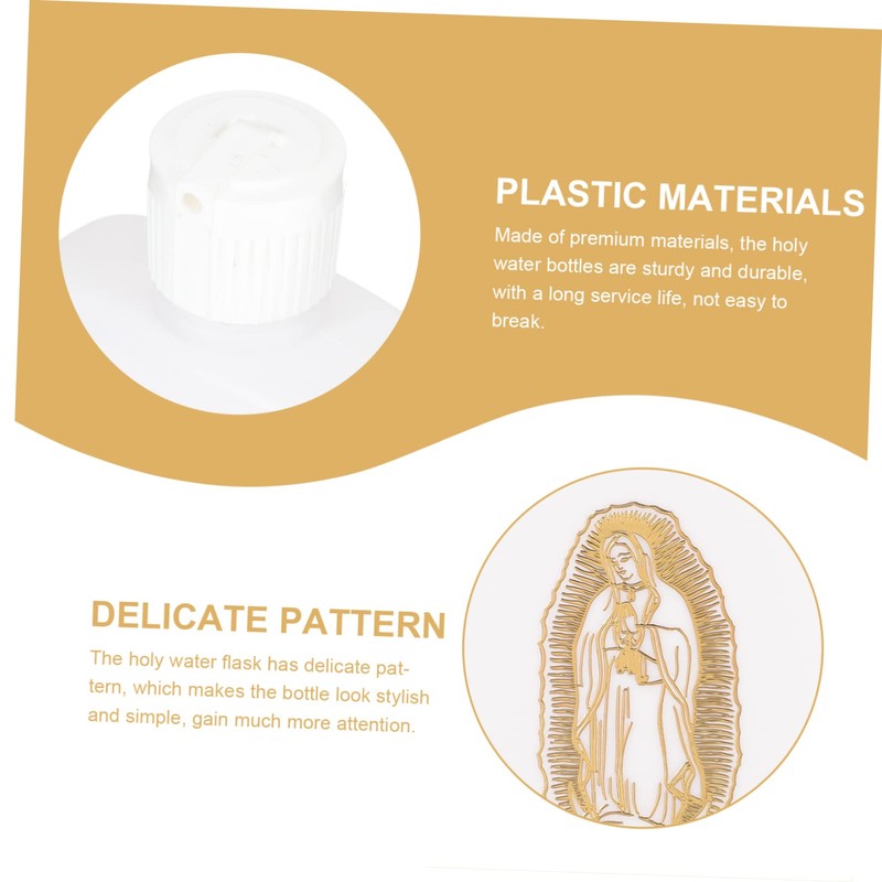 Levemolo Easter Water Bottle Holy Water Flask Catholic Religious Small