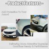 KUAFU Front Bumper Spoiler Lip Splitter Underbody Black Compatible with