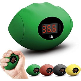 Hand Grip Strengthener - Rechargeable Digital Grip Strength Trainer Up to 220.4 Lbs (100kg) with Stress Balls for Adults/Kids - Colour: Green