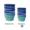Gcardist 300-Count Gradient Cupcake Liners Cupcake Cups Food Grade Blue