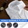 ZUWIJEQ Set of 50 collar stays for men's shirts in