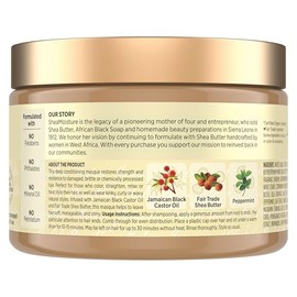 SheaMoisture Jamaican Black Castor Oil Treatment Masque Jamaican Black Castor Oil For Dry Hair Paraben Free Hair Mask 11.5 oz