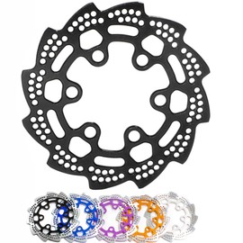 Aluminum 7075 Rear Brake Rotor Upgrades Parts For LOSI 1/4 Promoto-MX Motorcycle Dirt Bike,Replace # LOS261004（Black）