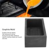 Rectangular Graphite Ingot Mold Jewelry Metal Refining Crucible for Melting