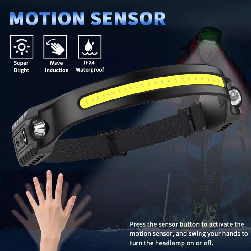 GP Xtreme 2PCS - Pro Headlamp Rechargeable 230° Wide Beam