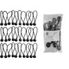 bulk pack of 30 x 8" elasticated toggles/bungee ball/straps/shock cords