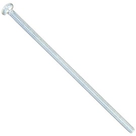 Small Parts Steel Pan Head Machine Screw, Zinc Plated, Meets ASME B18.6.3, #2 Phillips Drive, #6-32 Thread Size, 3-1/2" Length, Fully Threaded, Imported (Pack of 25)