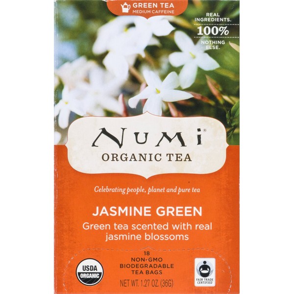 Numi Tea - Jasmine Green Tea, 18 bag