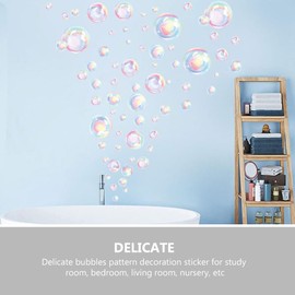 AOKWAWALIY 2 Pcs Wall Stickers Foam Wallpaper Ocean Stylish Bath Stickers Wall Stickers Girls Birthday Party Wall Stickers Background Decoration Laundry Room
