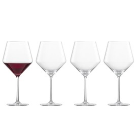 ZWIESEL GLAS Pure Burgundy Red Wine Glass (Set of 4), Graceful Burgundy Glasses for Red Wine, Dishwasher-Safe Tritan Crystal Glasses, Made in Germany (23 Ounce)