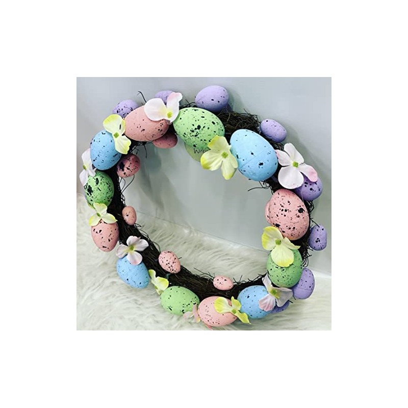 Pastel Easter Egg Wreath Decoration