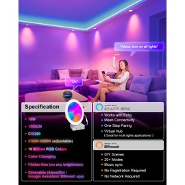 Smart Recessed Lighting 6 Inch, RGBCW Color Changing Canless Recessed Ceiling Lights, Dimmable Retrofit Downlight Compatible with Alexa, Siri, Google Home Voice & App Control with Junction Box, 12Pack