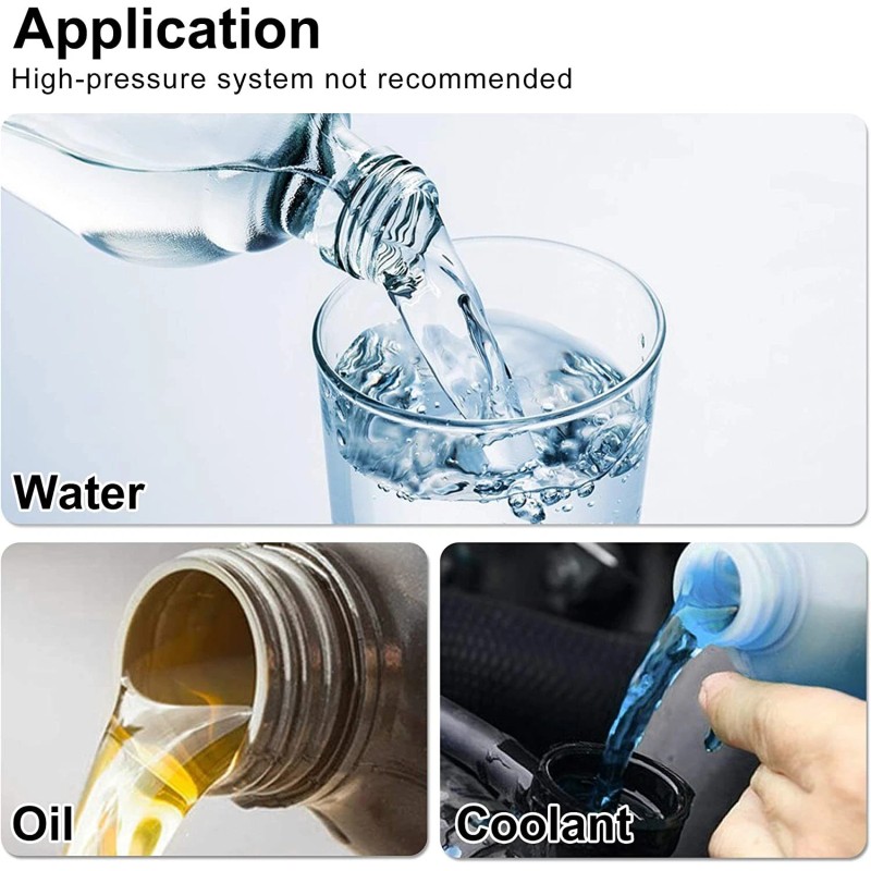 Lencool Racing 8AN Push Lock Fitting AN8 90 Degree End