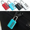 4 Pieces Code Lock with 4 Digits Padlock Combination Waterproof